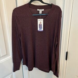Nine West purple burgundy sweater XXL